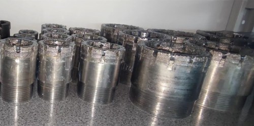 Elctroplated diamond bit for well drilling