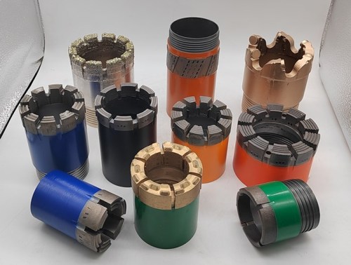 What are the different types of core bits?