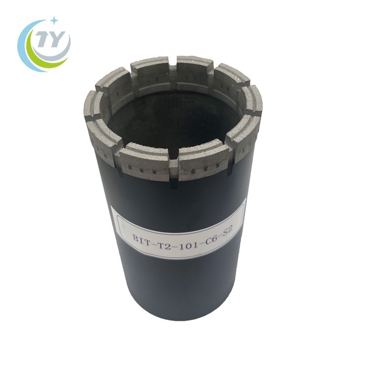 T2-101 impregnated diamond core bit for geological drilling
