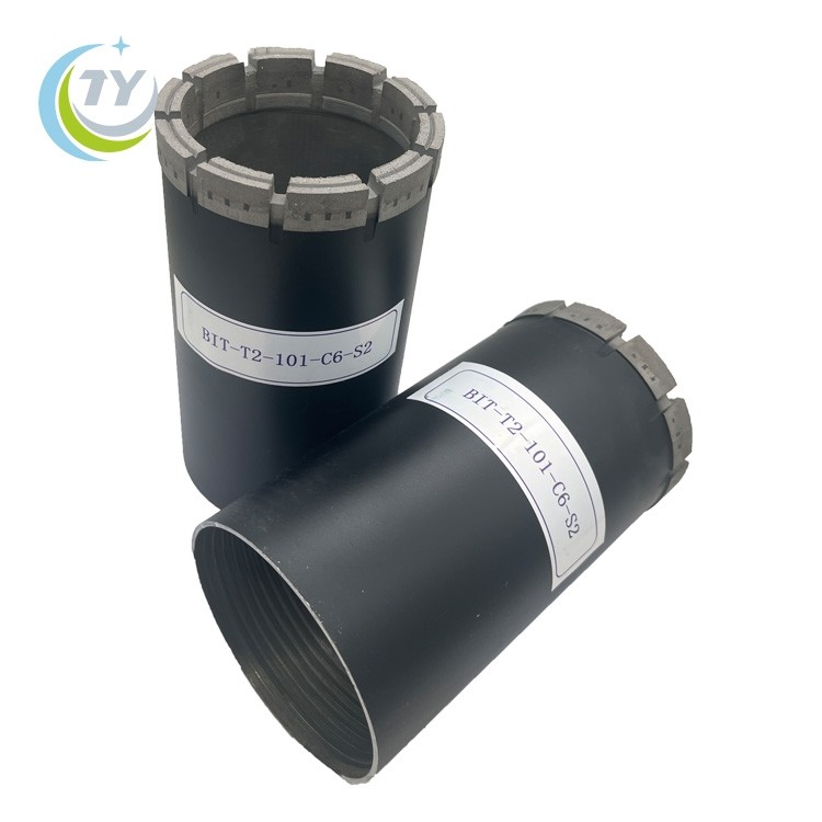 T2-101 impregnated diamond core bit for geological drilling