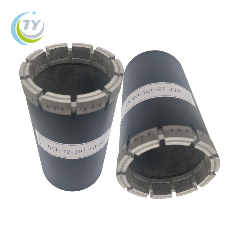 T2-101 impregnated diamond core bit for geological drilling