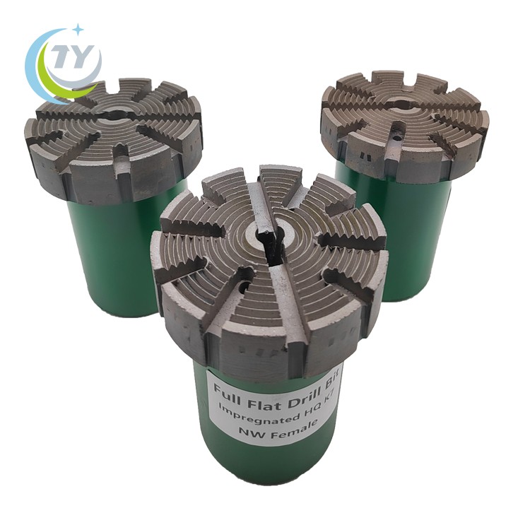 Downhole non core impregnated bit for directional drilling