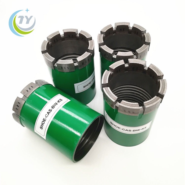 Diamond casing shoe bit for BW casing pipe