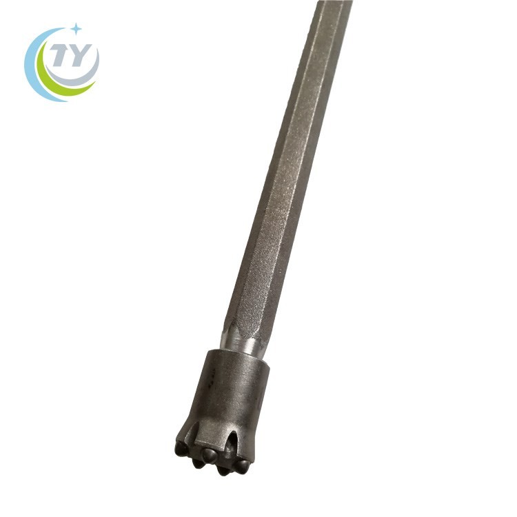 H22 tapered drill rod for rock drilling