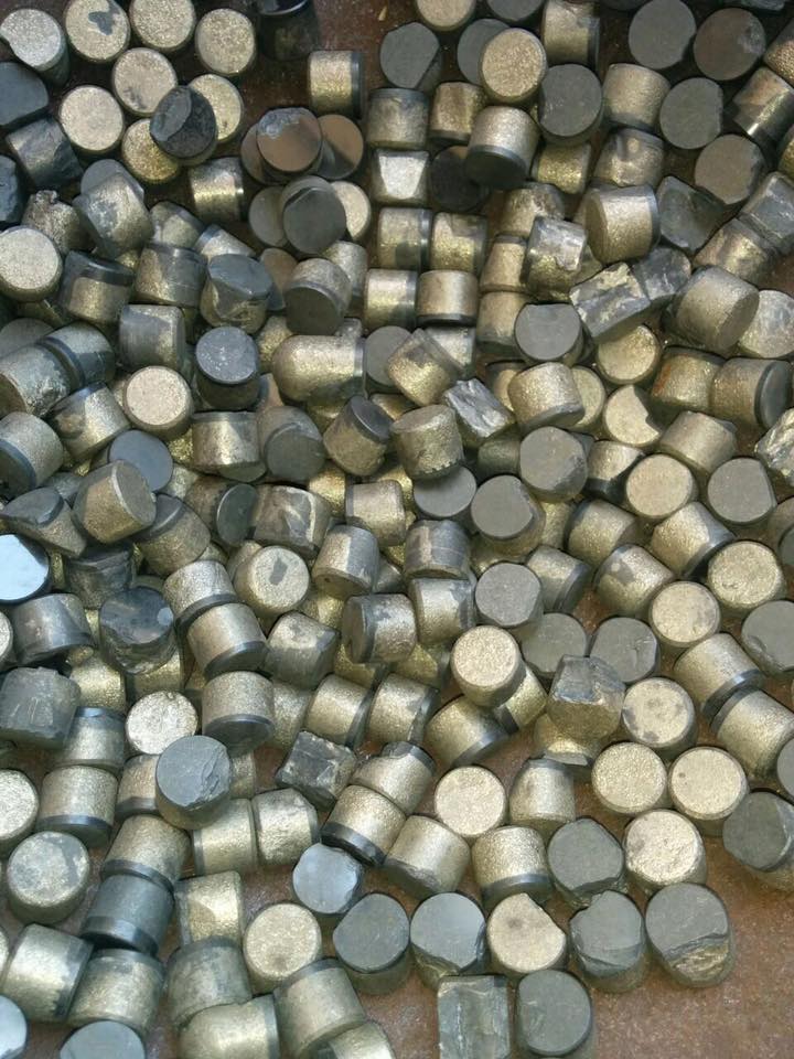 Used PDC cutter inserts for stone cutting