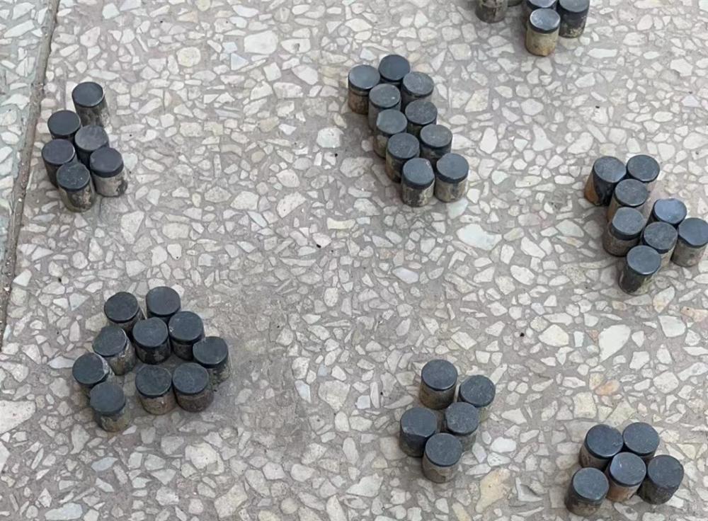 Used PDC cutter inserts for stone cutting