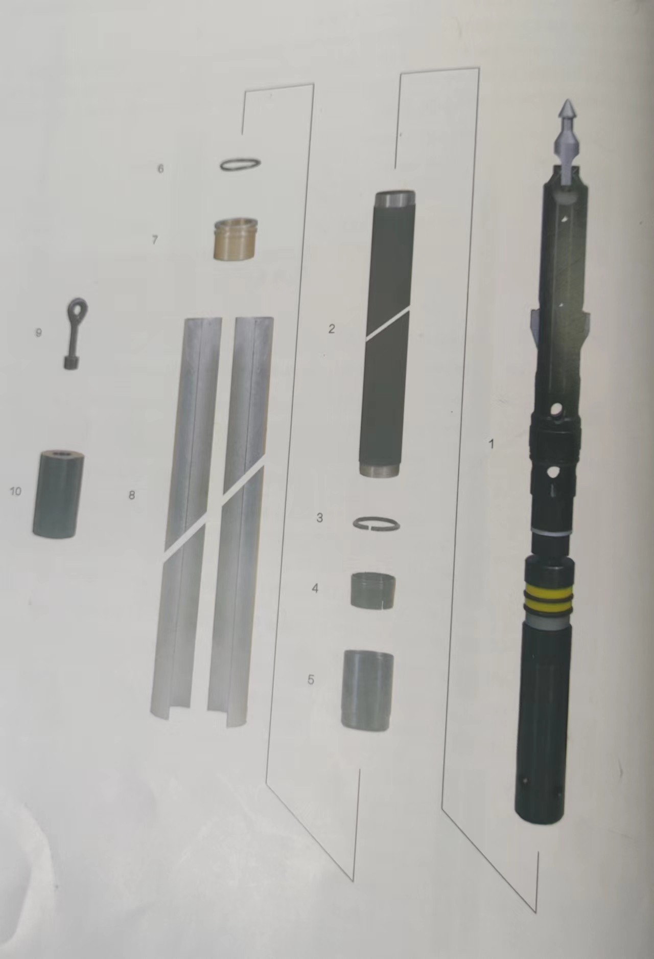Split tubes for wirelin triple tube core barrel