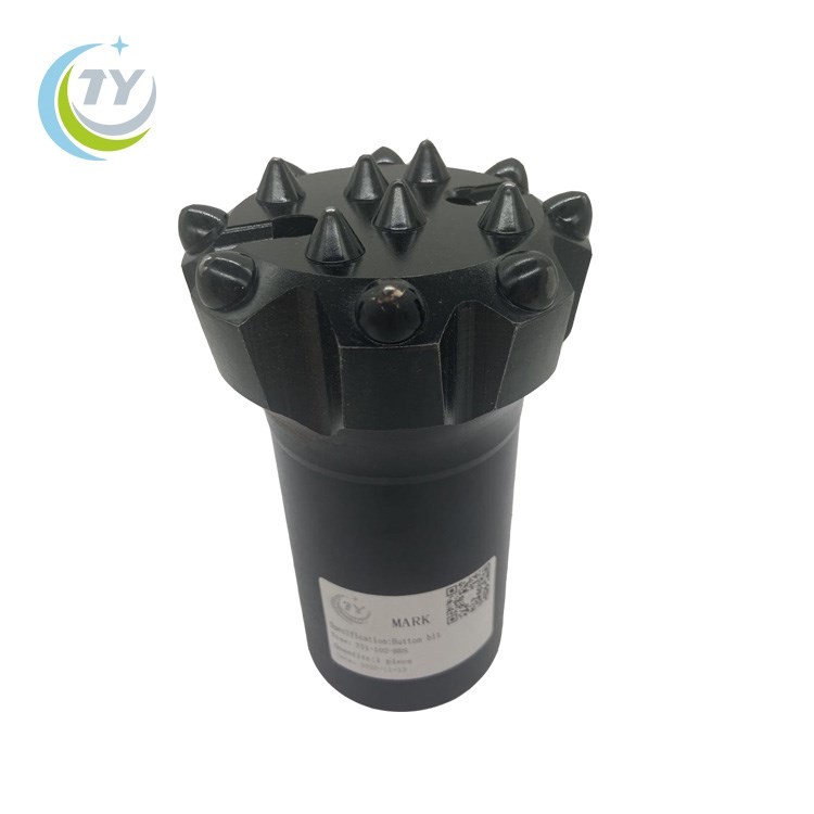 Thread button bit t45 diameter 76mm for minery