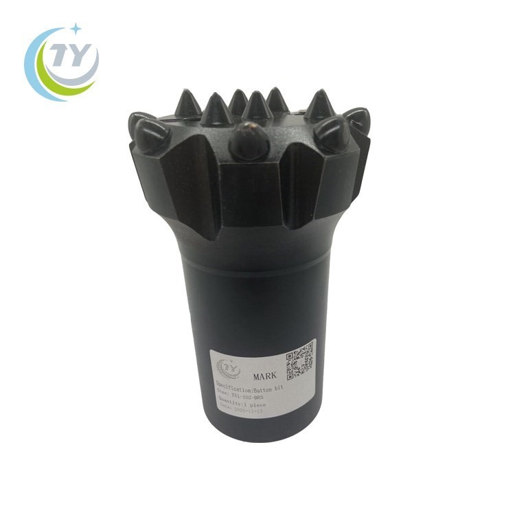 Thread button bit t45 diameter 76mm for minery