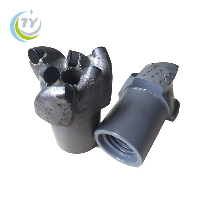 Non coring PDC rock bit 75mm for mining